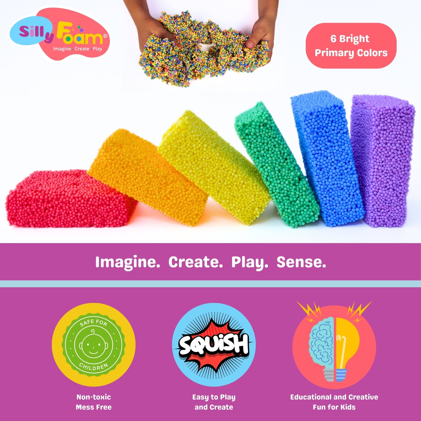 Silly Foam Creative Modeling Foam Beads - Single Pack