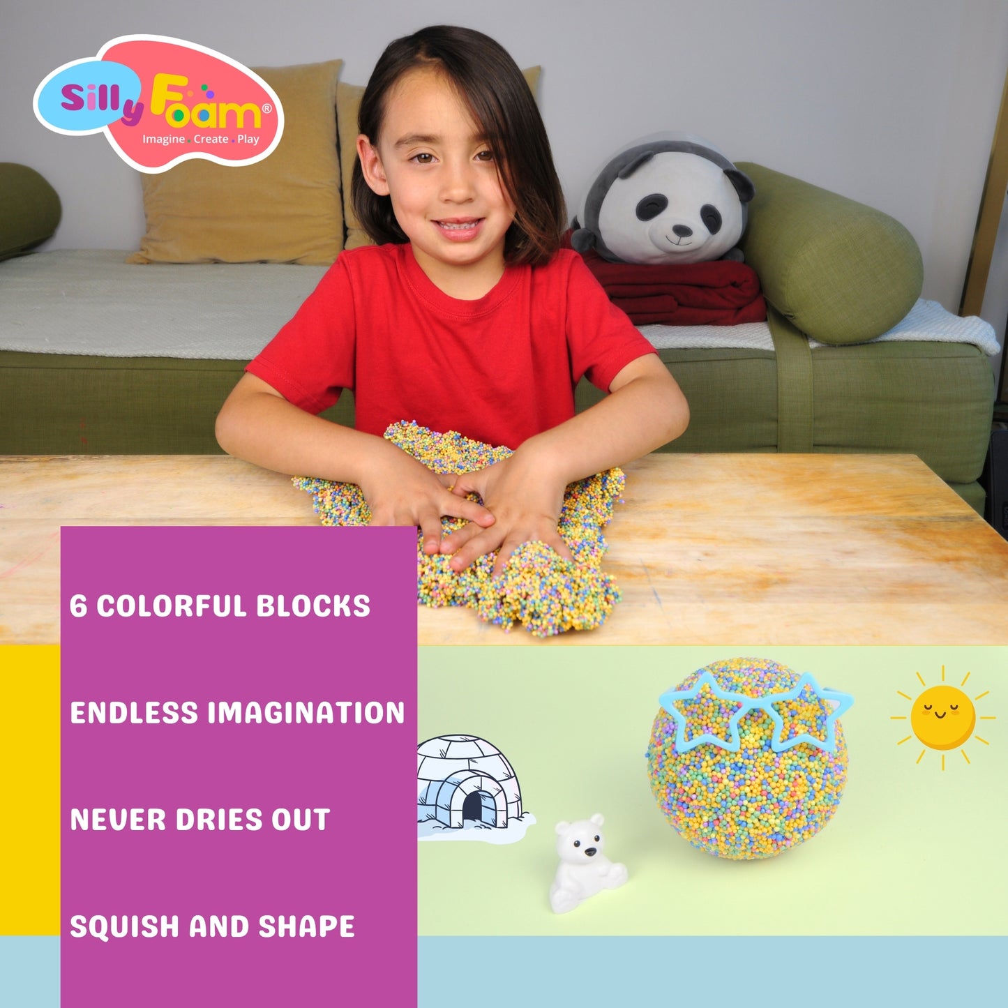 Silly Foam Creative Modeling Foam Beads - Single Pack