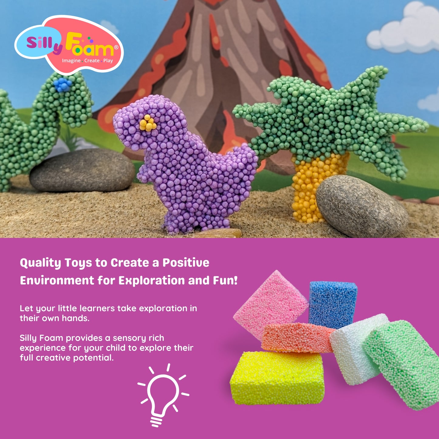 Silly Foam Creative Modeling Foam Beads - Single Pack