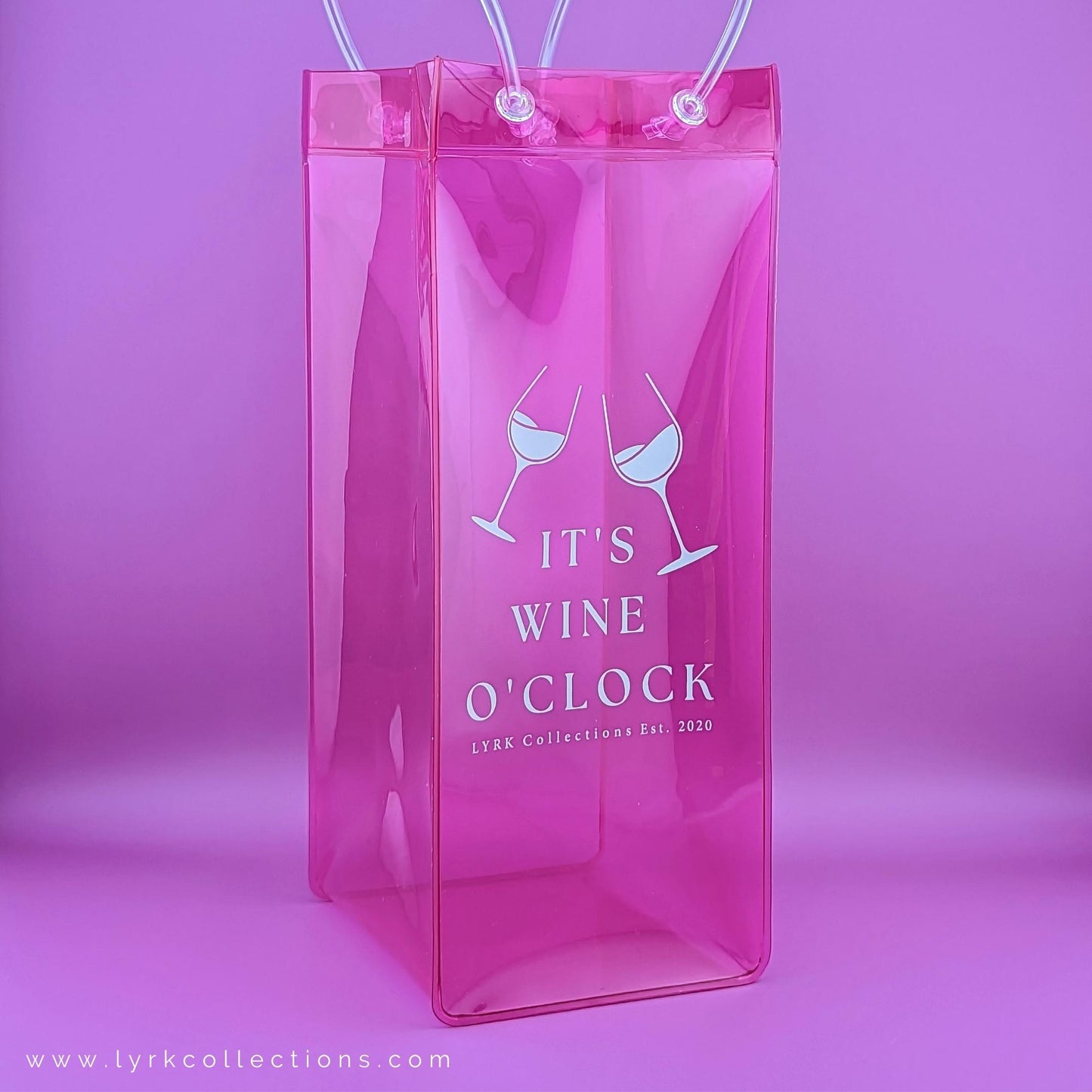 Ice Cooler Wine Bag - Pink