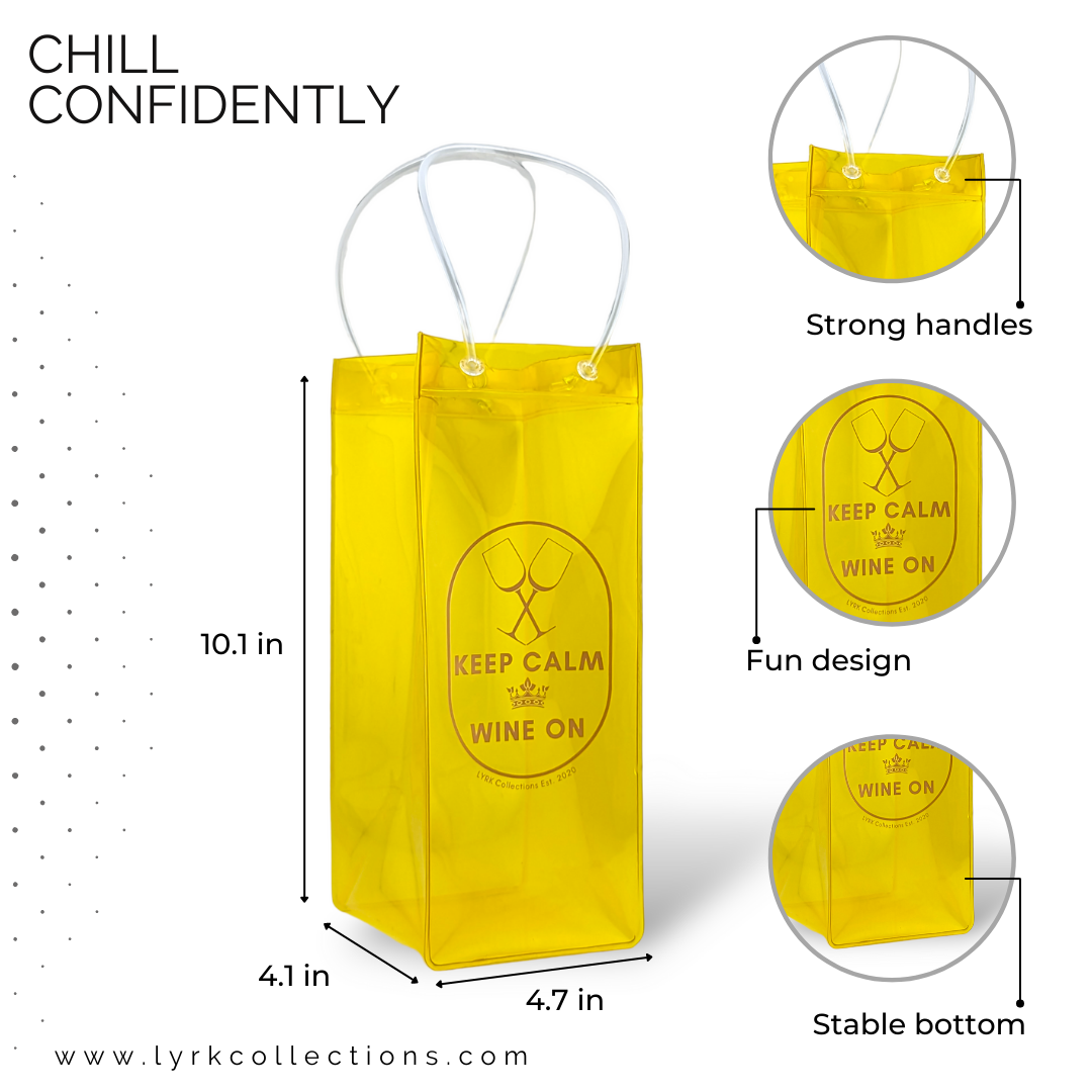Ice Cooler Wine Bag - Yellow
